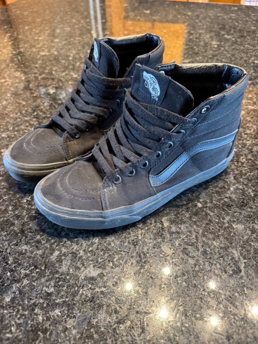 Vans Black High-Top Skate Sneakers - Picture 2 of 10